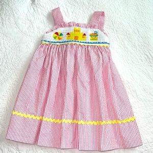 Marmallata Pink Beach smocked dress size 18M